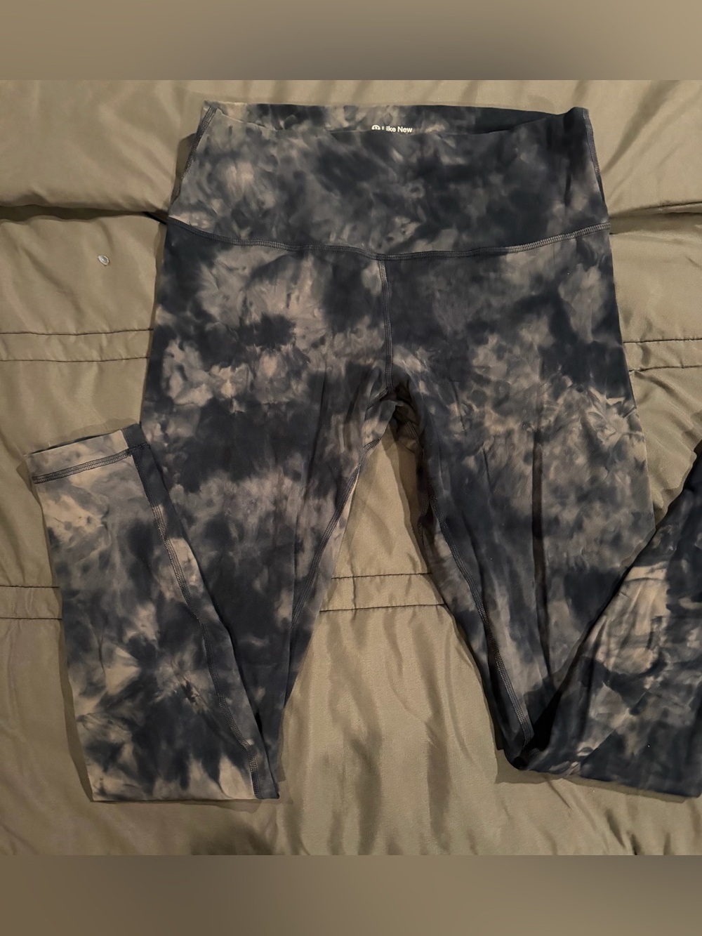 lululemon athletica Tie-Dye Black & Gray High-Rise Leggings